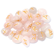 Load image into Gallery viewer, Gemstone rune stones - Rose quartz runes