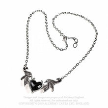 Load image into Gallery viewer, Alchemy gothic - Blacksoul heart necklace
