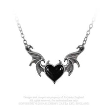 Load image into Gallery viewer, Alchemy gothic - Blacksoul heart necklace