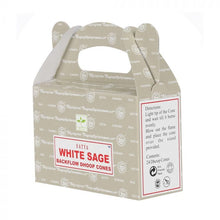 Load image into Gallery viewer, Satya White sage backflow incense cones (24's)