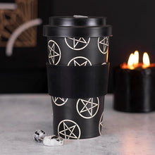 Load image into Gallery viewer, Bamboo Eco Travel Mug - Pentagrams