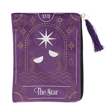 Load image into Gallery viewer, The Star tarot card, zippered tarot bag