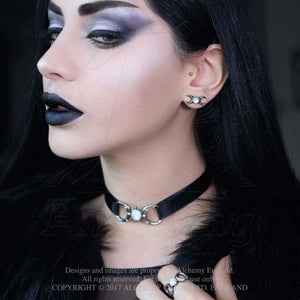 Triple Goddess moon choker necklace - Alchemy Gothic