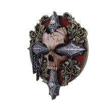 Load image into Gallery viewer, Cross of darkness wall plaque spiral 32 cm