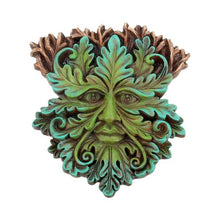 Load image into Gallery viewer, Tree Spirit Wall Plaque Oak King 15cm green man