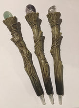Load image into Gallery viewer, Crystal wand gemstone pen sceptre