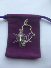 Load image into Gallery viewer, Pendulum: gemstone with point (plus pouch)