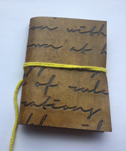 Load image into Gallery viewer, Small leather notebook 10cm