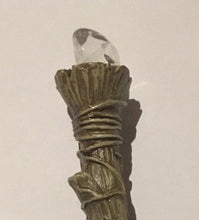 Load image into Gallery viewer, Crystal wand gemstone pen sceptre