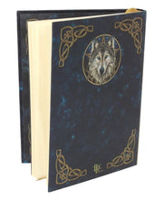 Load image into Gallery viewer, Embossed wolf ‘wild one’ journal 17cm