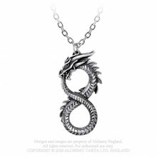 Load image into Gallery viewer, Infinity dragon necklace - Alchemy Gothic