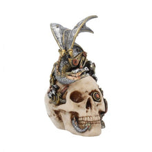 Load image into Gallery viewer, Dragon figure - steel wing skull 21cm