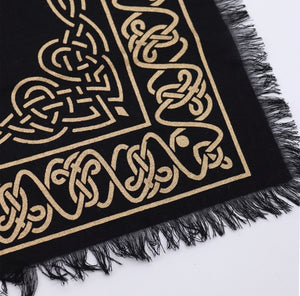 Altar cloth - fringed pentagram 50x50cm