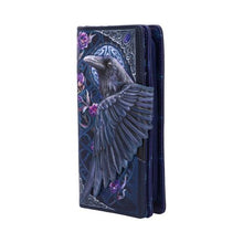 Load image into Gallery viewer, Ravens flight long purse wing detail
