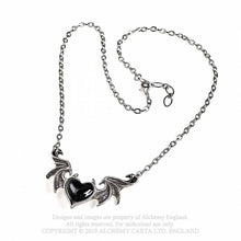 Load image into Gallery viewer, Alchemy gothic - Blacksoul heart necklace
