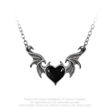 Load image into Gallery viewer, Alchemy gothic - Blacksoul heart necklace
