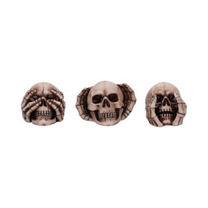 Three wise skulls 7.6cm
