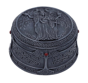 Triple goddess trinket pot 9.5cm