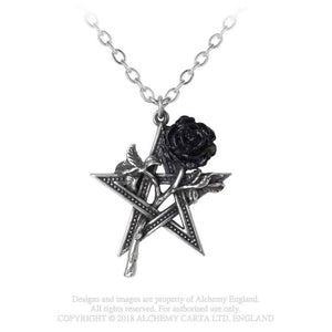 Alchemy gothic - Pentagram and rose - Ruah vered