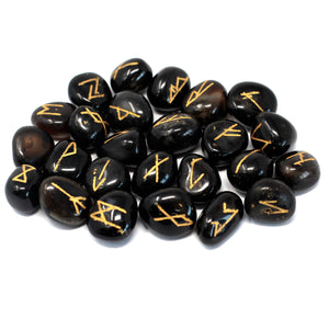 Gemstone runes - black onyx