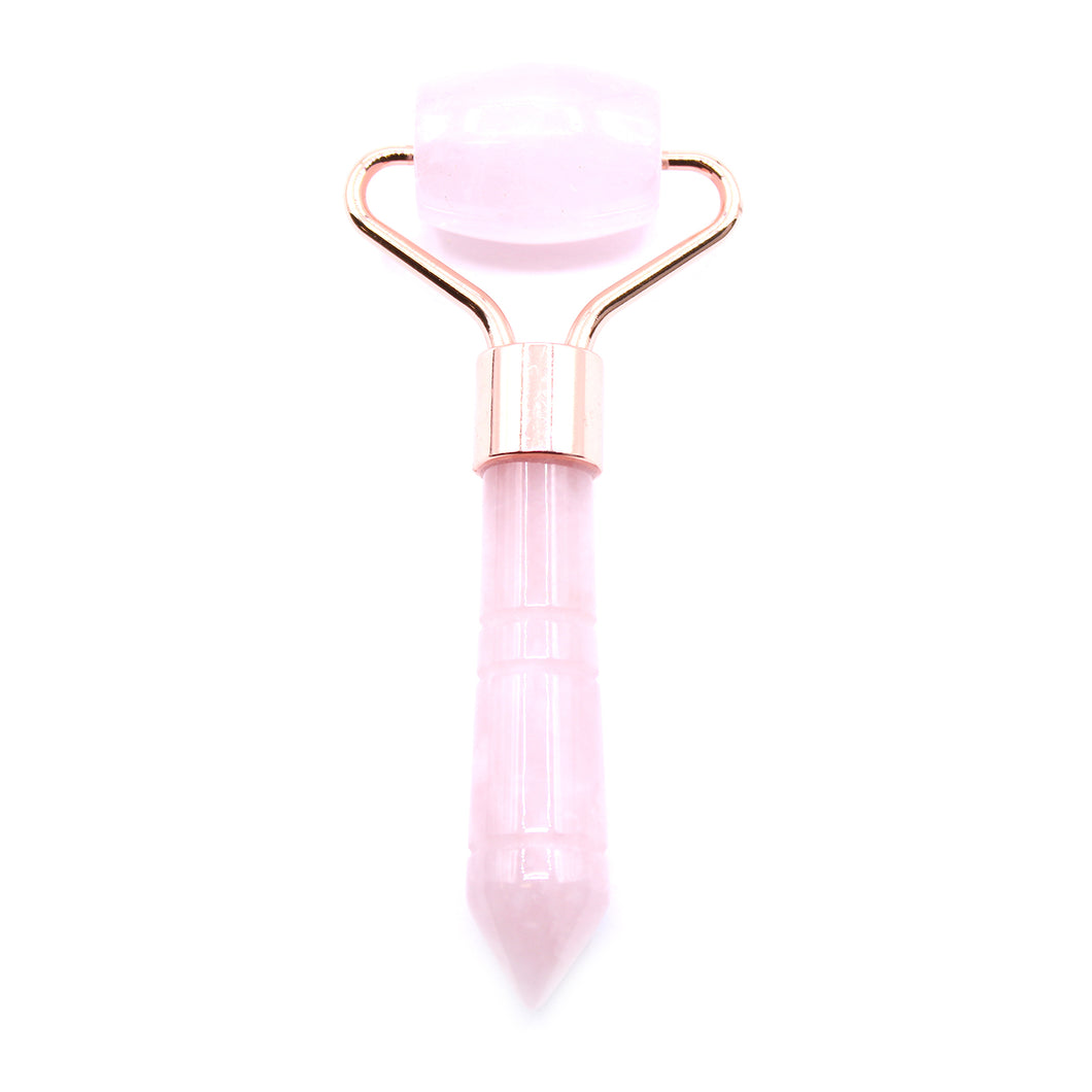 Gemstone mini face roller - Rose Quartz