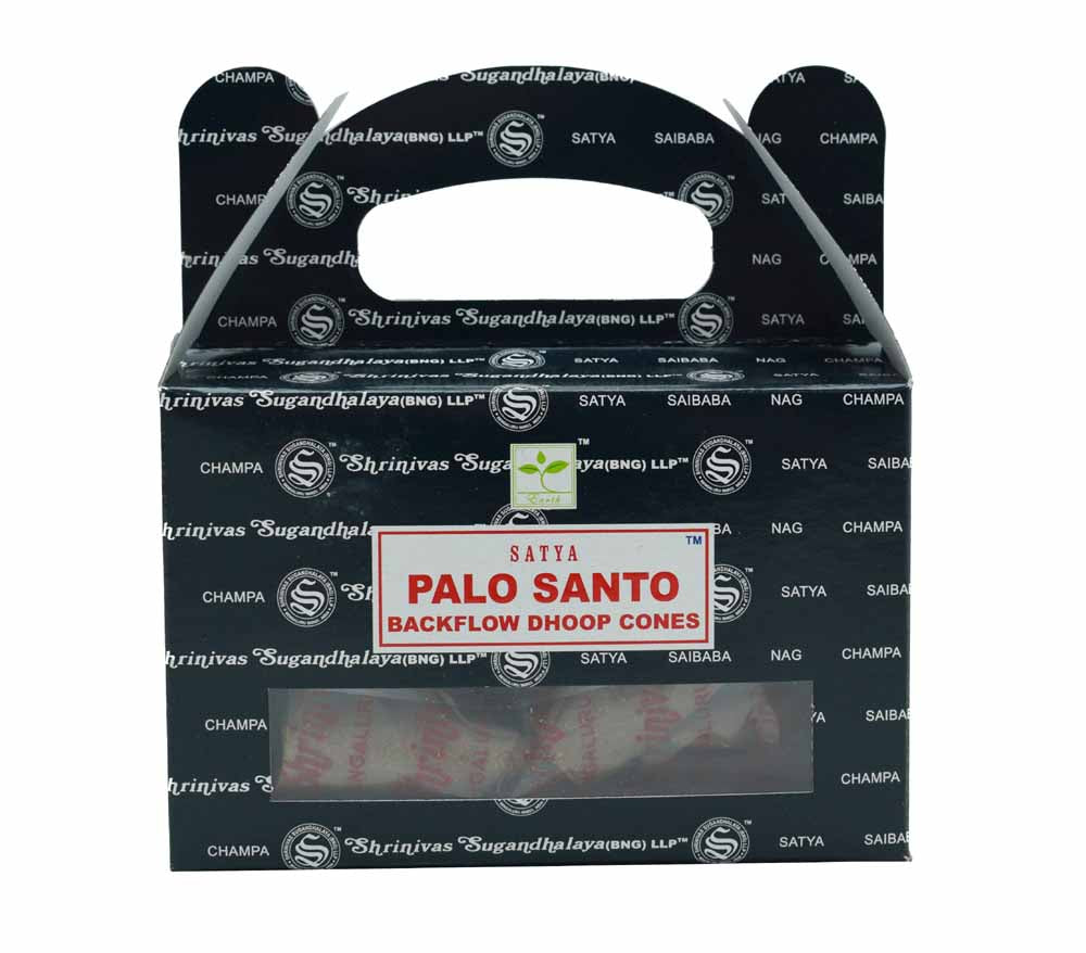 Satya Palo santo backflow incense cones (24's)