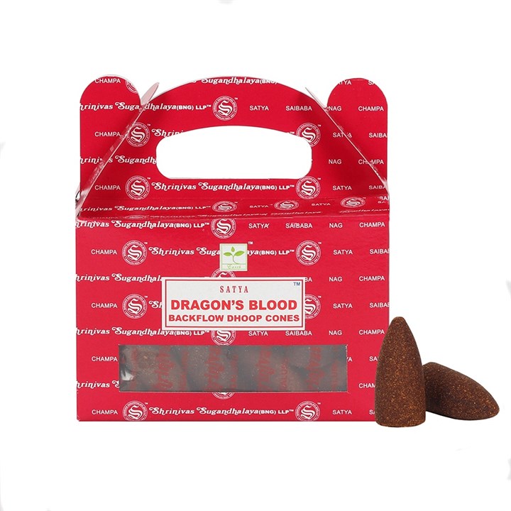Satya Dragons blood backflow incense cones (24's)