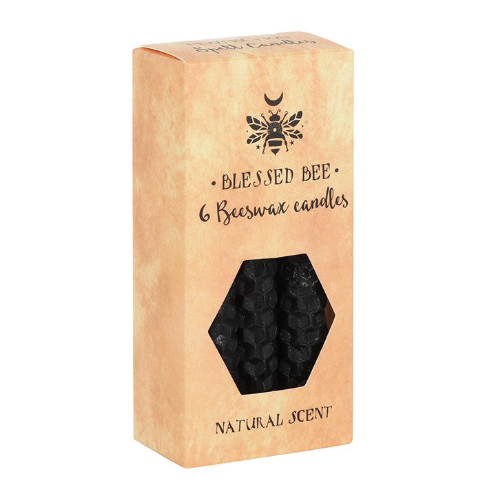 Beeswax Spell Candles Black (pack of 6)