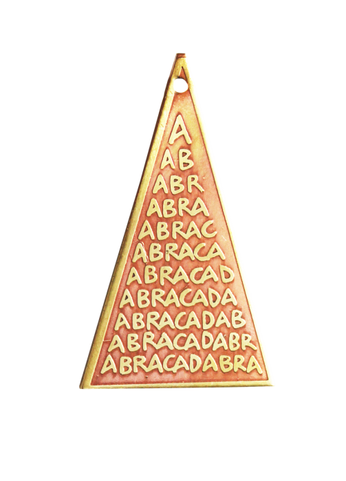 Star charms - Abraca triangle magickal amulet