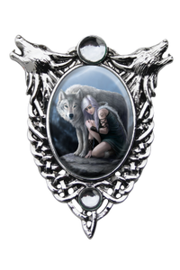 Cameo choker - protector wolf Anne stokes