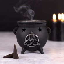 Load image into Gallery viewer, Smoking Cauldron Incense Cone Holder
