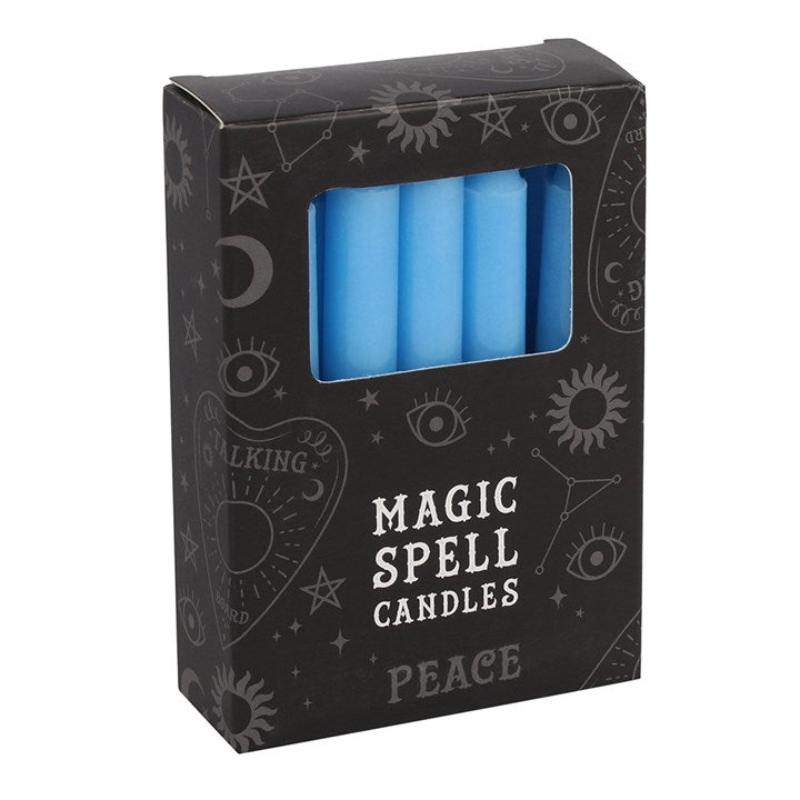 Spell candles - light blue - peace