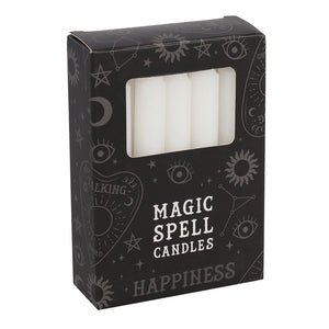 Spell candles - white - happiness