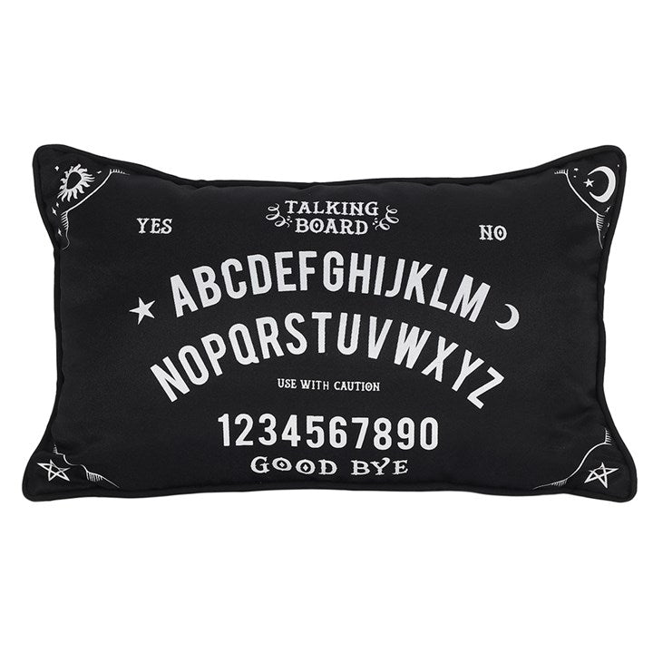 Cushion - Small Rectangular Black and White Talking Board
