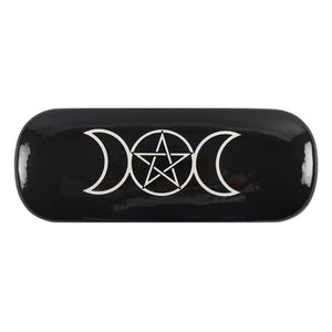 Glasses case - ouija, allover pentagrams and triple moon designs