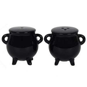 Cauldron salt & pepper pots