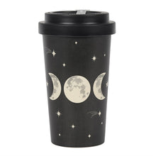 Load image into Gallery viewer, Bamboo Eco Travel Mug - triple moon

