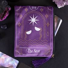 Load image into Gallery viewer, The Star tarot card, zippered tarot bag
