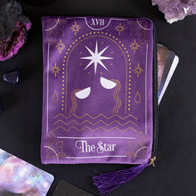 Load image into Gallery viewer, The Star tarot card, zippered tarot bag
