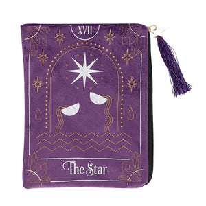 The Star tarot card, zippered tarot bag
