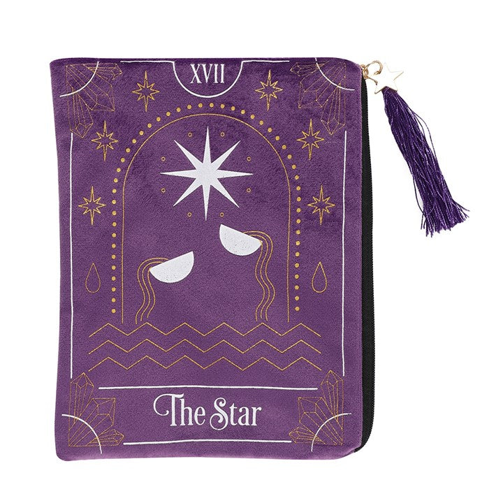The Star tarot card, zippered tarot bag