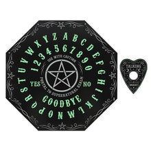 Load image into Gallery viewer, Spirit Board, Glow in the Dark Octagonal ouija talking board
