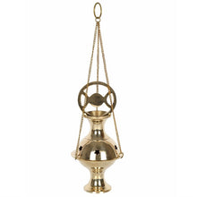 Load image into Gallery viewer, Metal Triple Moon hanging Incense Censer thurible

