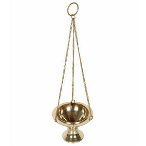 Metal Triple Moon hanging Incense Censer thurible