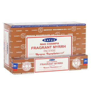 Satya Fragrant myrrh incense sticks 15g