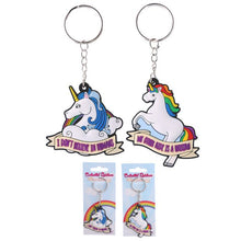 Load image into Gallery viewer, Unicorn keyring Pvc
