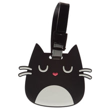 Load image into Gallery viewer, Luggage tag - black cat PVC
