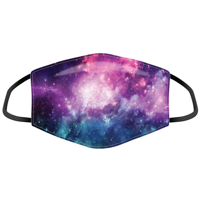 Reusable face covering masks - starry night galaxy