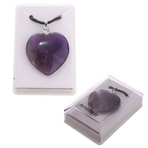 Gemstone heart pendants
