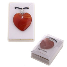 Load image into Gallery viewer, Gemstone heart pendants
